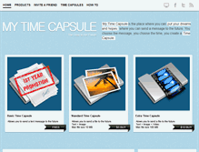 Tablet Screenshot of mytimecapsule.net